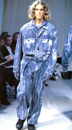 archivings Men 90s, Issey Miyake Men, Archive Fashion, 1990s Fashion, Sports Luxe, Mens Designer Fashion, Printed Denim, Issey Miyake, Mens Denim