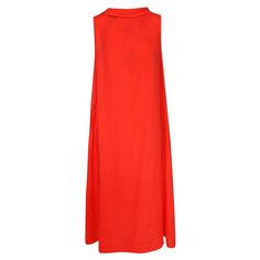 This is an extra chic "A" line midi dress, with linen collar that falls over the “V” shaped back and ending to a knot, that adds sophistication to this minimal dress. Machine Wash 30  Similar Colors Do not Tumble  Not Bleach  100% Linen A Line Midi Dress, Minimal Dress, Natural Dye Fabric, Red Midi, How To Dye Fabric, Coral Reef, Independent Designers Fashion, Linen Dress, Natural Fabrics