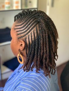 Two Strand Cornrows Flat Twist, Cornrows And Two Strand Twists, Summer Nails Wedding Guest, Kinkin Twist Braid, Flat Twist And Two Strand Twist Style, Flat Twist Hair Styles, Twist Natural Hairstyles For Black Women, Natural Braiding Hairstyles