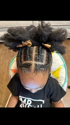 Natural Short Hair, Girls Braided Hairstyles Kids, Black Toddler Hairstyles, Braids French, Childrens Hairstyles, Toddler Braids, Cute Natural Hairstyles, Black Toddler, Weave Ponytail Hairstyles