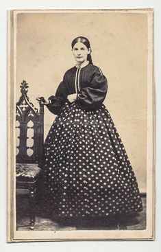 *Gorgeous Civil War Era Antique CDV Card of Woman in Patterned Dress * Makers Mark reads Collins No. 8 South Salina St. Over Everson's Hardware Store Syracuse NY This item is a guaranteed authentic CDV as shown from the original time period. Shipping I ship within 1-3 business days from receiving payment. I use USPS Priority Mail for domestic & for international orders. Shipping upgrades are available for most orders. A tracking number and insurance is provided for each order. Refunds and Ex Little Women Costumes, Victorian Dress Gown, Curious Expression, Colonial Dress, Syracuse Ny, Patterned Dress, Pattern Dress, Historical Dresses, Hardware Store