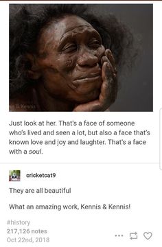 an old woman with wrinkles on her face and hands in front of her face