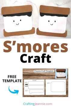 the smores craft is an easy and fun project for kids to make