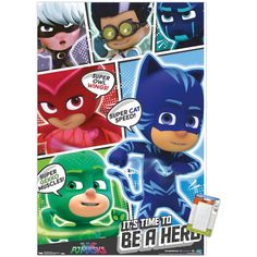 an advertisement for the pj masks