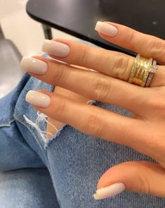 Short Biogel Nails, Work Nails Short, Biogel Nails, Nails Short Acrylic, Nails Work, Summer Nail Art Designs, Fruit Designs, Milky Nails, Summer Nail Art