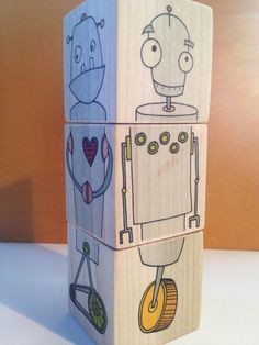 Build Your Own Robot, Holiday Baby Shower, Red Umbrella, Umbrella Designs, Montessori Toys, Wood Toys, Wooden Blocks, Diy Toys, Craft Tutorials