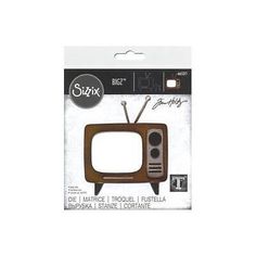 an old fashioned tv set in packaging