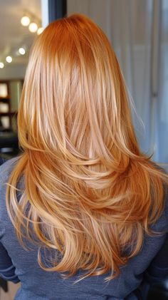 37 Fiery Strawberry Blonde Hairstyles To Ignite Your Style Strawberry Ginger Hair, Blonde Hair Goals, Honey Blonde Hair Color, Blonde Hair Transformations, Hair Gloss, Golden Blonde Hair