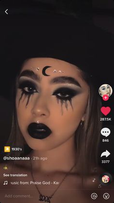 Cool Witch Makeup Ideas, Goth Cowgirl Makeup, Nature Witch Makeup, Halloween Costumes Women Dark Hair, Simple Witch Makeup Halloween, Make Up Bruja, Witch Halloween Makeup Easy, Witch Makeup Ideas Easy