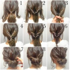 Work Hair Tutorial | The Internship Beauty Rules You Need to Know | http://www.hercampus.com/beauty/internship-beauty-rules-you-need-know Messy Updo Tutorial, Face Remedies, Braided Buns, 5 Minute Hairstyles, Morning Hair, Fall Hairstyles, Fishtail Braid