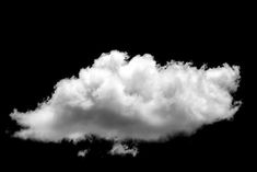 a black and white photo of a cloud in the sky