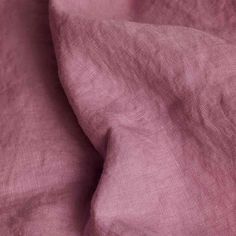 pink linen is shown in close up