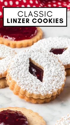 Traditional Linzer Cookies are rich, buttery cookies beautifully accentuated by almonds, fruit preserves, and cinnamon. Cut out in all sorts of fun shapes and filled with your choice of jam filling, Linzer cookies deserve a starring role on your Christmas cookie platter! Linzer Tart Cookies, Raspberry Linzer Cookies, Linzer Tart, Nutella Chocolate Chip Cookies, Linzer Cookies Recipe, Easy Christmas Cookie Recipes, Linzer Cookies, Blueberry Breakfast, Christmas Cookies Easy