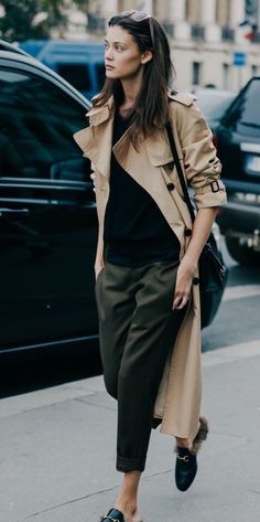 Army Green Dress, Winter Makeup, Paris Outfits, Looks Street Style, Street Style Paris