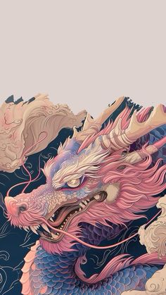 Pink Dragon Wallpaper, Dragon Wallpaper Aesthetic, Dragon Artwork Fantasy, Small Bathroom Ideas, Dragon Artwork, Art Wallpaper Iphone, Homescreen Wallpaper, A Dragon, Dragon Art