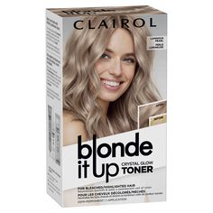 PRICES MAY VARY. TONES BLEACHED, HIGHLIGHTED, LIGHT BLONDES: Tone color-treated blondes, bleached blondes, natural light blondes, highlights and balayage – whether you colored at home or at the salon. 0% AMMONIA: Get soft hues with a big impact, reduced brassy tones, shine and a sheer veil of color for up to 3 weeks WITH CRYSTAL FINISH TREATMENT: Get high-gloss shine that will magnify your blonde and leave your hair feeling incredibly smooth and conditioned SHEER VEIL OF COLOR: The Luminous Pear Purple Hair Toner, Clairol Hair Color, Clairol Hair, Blonde Toner, Sheer Veil, Pearl Blonde, Beach Curls, Temporary Hair Dye, Demi Permanent