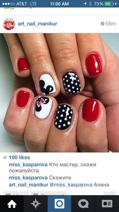 Mickey Mouse Nail Design, Mickey Mouse Nail Art, Character Nails, Disney Nail Designs, Mickey Mouse Nails, Disney Inspired Nails, Disney Acrylic Nails, Minnie Mouse Nails, Cruise Nails