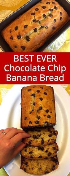 the best ever chocolate chip banana bread