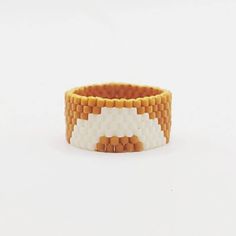 Hand crafted ring made of high quality original Miyuki Delica beads Miyuki Ring, Wool Work, Diy Bracelets Tutorials, Miyuki Delica Beads, Pattern Ring, Beadwork Patterns, Circle Ring, Delica Beads, Bracelet Tutorial