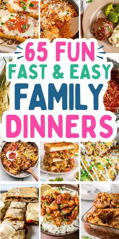 Super easy and fast dinner recipes for family, with cheap quick weeknight family dinners for picky eaters. Easy Dinner Recipes For First Time Cooks, Good Dinners To Make For Family, Family Dinners Healthy, Dinner Ideas For Single Moms, Easy Quick Dinner Ideas Families, Fun Easy Dinners For Kids, Family Night Meals, Tasty Family Meals, Easy Dinner Recipes Budget