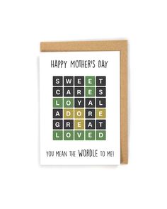 a card with the words happy father's day written in black and green letters