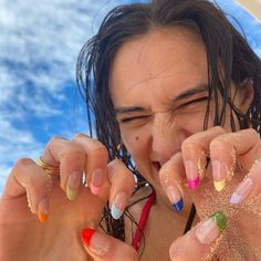 DEVON CARLSON🦋🍒🌈 (@devonleecarlson) • Instagram photos and videos Beauty Inspo, Minimalist Nails, Dream Nails, Fire Nails, Funky Nails, Pretty Acrylic Nails, Dope Nails, Best Acrylic Nails, Cute Acrylic Nails