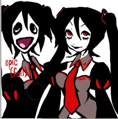 Creepy Miku Art, Masochistic Manga, Miku Halloween Pfp, Creepy Vocaloid, Different Art Styles Ideas Inspiration, Miku Designs, Picture To Draw, Zatsune Miku, Vocaloid Icon