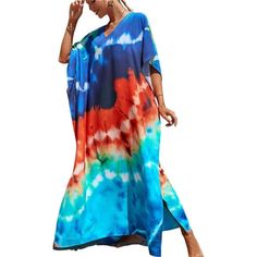 Hot Item *Fit For Different Body Types: The Kaftan Has A Length Of 55.51" (141 Cm), Shoulder Width Of 48.8" (124 Cm), And Bust Of 64.5" (173 Cm), Suitable For Us Size L-Xxl. The Kaftan-Style Design Creates A Tall, Slim Appearance And Accommodates Different Body Types. *Bohemian Style Design: This Plus-Size Kaftan Dress Blends 70s Style With Ethnic Bohemian Prints, Showcasing A Retro-Chic Look. The Deep V-Neckline Enhances The Sensual Neckline, Allowing You To Shine In Any Setting. *Lightweight A V-neck Maxi Dress For Beach Cover-up In Summer, Multicolor V-neck Beach Dress For Day Out, Tropical V-neck Beach Dress For Summer, Flowy V-neck Beach Dress For Resort, V-neck Summer Kaftan For Vacation, Tropical V-neck Maxi Dress For The Beach, Multicolor V-neck Cover-up For Beach Party, V-neck Maxi Dress For Beach Cover-up During Resort Season, Beachy Multicolor V-neck Cover-up