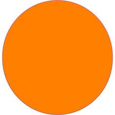 an orange circle on a white background