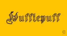 the word sulfleuf written in black ink on a yellow background with an ornate font