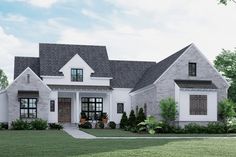 this is a computer rendering of these house plans