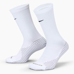 Nike Strike Crew WC22 Team Socks These Nike Strike socks have cushioning in high-wear areas to help keep you comfortable wherever your day takes you. Team Socks, Navy And White, Socks, Black White, Black And White, Nike, Navy, How To Wear, Black