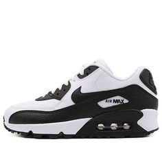 (WMNS) Nike Air Max 90 'White Black 2019' 325213-139 (SNKR/Low Top/Women's) Nike Air Max Women Shoes, Nike Air Max 90 White, Air Max 90 Women, Cool Braid Hairstyles, Nike Air Max For Women, Braid Hairstyles, Nike Air Max 90, Work Shoes, Air Max Sneakers