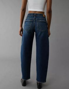 AE Stretch Barrel Jean Pants With Belt Loops Standard Cut, Barrel Jeans Outfit, Barrel Jeans, Jeans Outfit, Fall 2024, Fashion Fashion, Over 40, Wide Leg Jeans, Straight Jeans