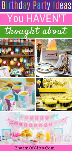 birthday party ideas you haven't thought about - charm it gifts and giveaways