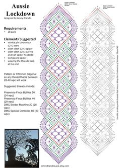 the pattern for an intricate lacework design