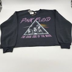 Description Pink Floyd The Dark Side Of The Moon Gray Womens Size Xl Crop Top Sweatshirt-Nwt See Pics For Details Makes A Great Gift Fast Shipping Bleach Hoodie, Gray Crop Top, Crop Crewneck, Pink Floyd Graphic, Band Hoodies, Grey Crop Top, Cropped Crewneck, Dark Side Of The Moon, Crop Top Sweatshirt