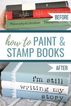 three books stacked on top of each other with the title how to paint and stamp books after i'm still writing my story