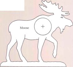 the moose and deer are shown in this paper cutout