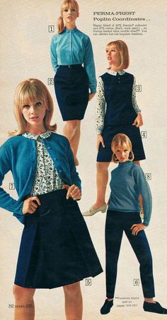 60s Clothes, Late 60s Fashion, 60s Fashion Women, 60s Fashion Trends, 1960 Fashion, Casual Attire For Women