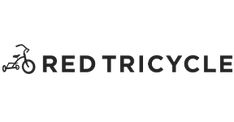 the red tricycle logo is black and white