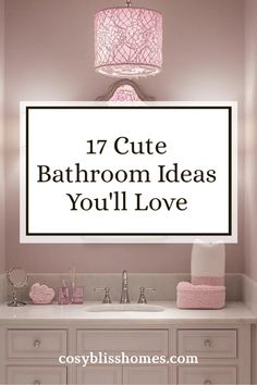 Discover cute bathroom ideas, featuring 17 playful and practical designs sorted by themes including statement lighting and color palettes.