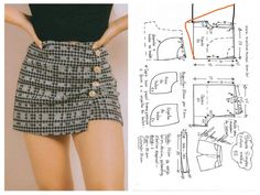 an image of a woman's skirt and sewing pattern