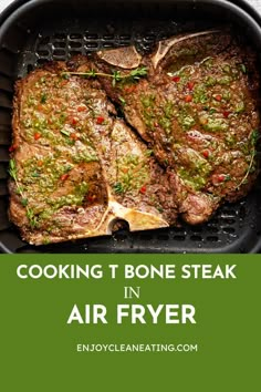 T Bone Steaks Steaks In Air Fryer, T Bone Steaks, Cooking T Bone Steak, Tbone Steak Recipe, Steak In Air Fryer, Steak Air Fryer, Grilled T Bone Steak, Tbone Steak