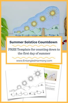 the free printable summer solstice countdown for counting down to the first day of summer