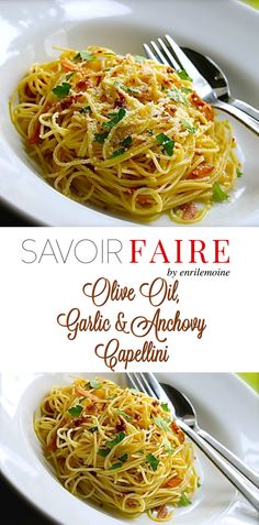 the cover of savor fare by olive oil garlic and anthony cappelni