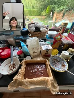 #baking #brownies #BeReal #Messyaesthetic Baking Mess Aesthetic, Messy Baking Aesthetic, Baking Brownies Aesthetic, Bereal Aesthetic Ideas, Baker Aesthetic Girl, Baking Together Aesthetic, Messy Kitchen Aesthetic, Messy Birthday Aesthetic