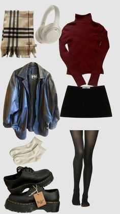 #Fashion #Darkred #downtown #saveandlike #fyp Semi Formal Thanksgiving Outfit, Green Leggings Outfit Fall, Burgundy Long Sleeve Outfit, Dressy Winter Outfits Classy, Spencer Hastings Inspired Outfits, New York Looks Winter, Modest Thanksgiving Outfit, Casual Dinner Date Outfit Winter, Fancy Christmas Outfits