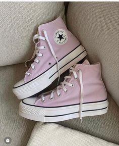 Cute Converse Shoes, Converse Aesthetic, Cute Converse, Converse Platform, Trendy Shoes Sneakers, Preppy Shoes, Pretty Shoes Sneakers, Pink Converse, Shoe Wishlist