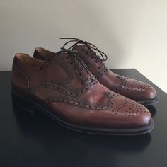 Men's Brown Leather Oxford Wingtip Shoes By Magnanni. Leather Inside & Out. These Are A Very Well-Made, High-Quality Dress Shoe. Size 8m. Worn 1x. Like New Condition. Wingtip Oxford Shoes, Wingtip Shoes, Popular Shoes, Wingtip Oxford, High Quality Dress, Dress Shoe, Very Well, Oxford Shoes, Brown Leather